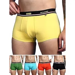 onn UK Classic Men's Combed Cotton Mini Trunk with Feather Touch Ultra Soft Waistband (Colors & Prints May Vary)-picture-38