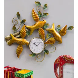 ons interior industry Birds Iron Clock In Orange-picture-32