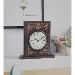 ons interior industry Fergal Brown Solid Wood Analog Table Clock-picture-21