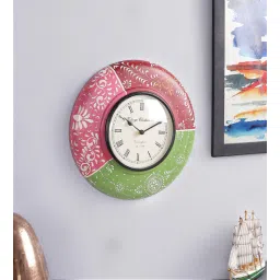 ons interior industry Multicolor Solid Wood Analog Wall Clock-picture-14