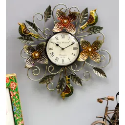 ons interior industry Multicolour Iron Butterfly Traditional Wall Clock-picture-29