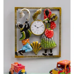 ons interior industry Multicolour Iron Musician Traditional Wall Clock-picture-32