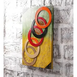 ons interior industry Multicolour Wooden Round Ring Wall Art-picture-27
