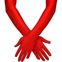 onwon Opera Gloves 1920s Long Glove Classic Satin Elbow Length Gloves 22" Adult Size-picture-55