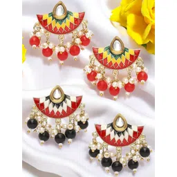 OOMPH Floral Drop Earrings-picture-10