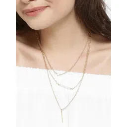 OOMPH Gold Beads & Charm Multi Layered Multi-Strand Fashion Necklace for Women-picture-39