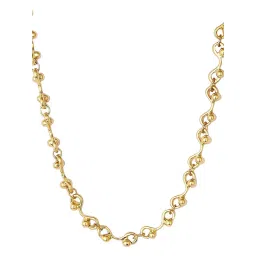 OOMPH Gold Tone Thick Interwoven Link Chain Choker Necklace for Women image 4