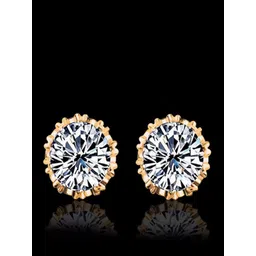 OOMPH Gold-Toned & Silver-Toned Contemporary Studs Earrings-picture-14