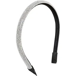 oomph Jewellery Black Crytsal Thick Hair Band - Party-Wear - For Women & Girls Stylish Latest (ROH146_Z)- For Women & Girls Stylish Latest-picture-33