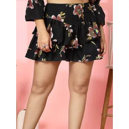 Oomph! Printed Flared Mini Skirt image 2