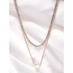 OOMPH Set of 2 Crystals Layered Necklace-picture-18