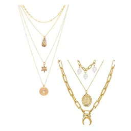 OOMPH Set Of 2 Layered Necklace-picture-27