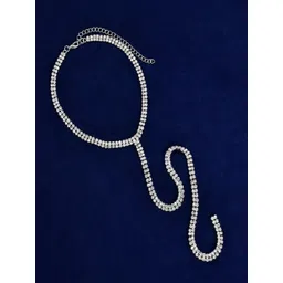 OOMPH Silver-Toned Metal Choker Necklace-picture-17