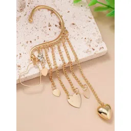 OOMPH Stones Studded Heart Shaped Ear Cuff-picture-26