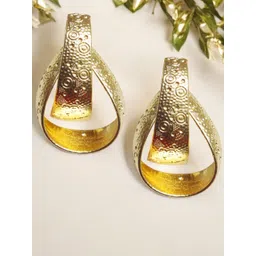 OOMPH Teardrop Shaped Hoop Earrings-picture-34