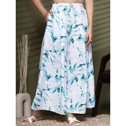 Oomph! Women Floral Printed Relaxed Trousers-picture-38
