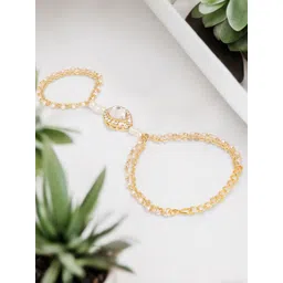 OOMPH Women Kundan Ring Bracelet-picture-16