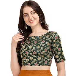 oomph! Womens Jacquard Boat Half Sleeves Neck Blouse-picture-56