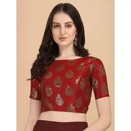 Oomph! Woven Design Silk Saree Blouse-picture-18