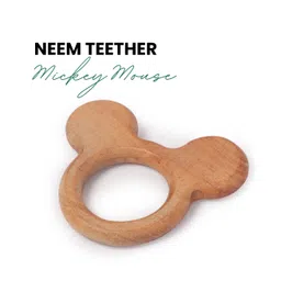 opa toys Wooden Mickey Mouse Neem Teether (1 Piece)-picture-14