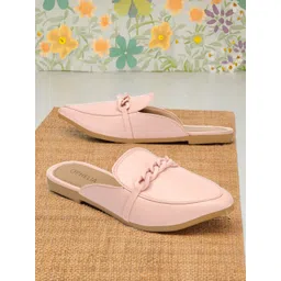 OPHELIA Women Mules with Buckles Flats-picture-16