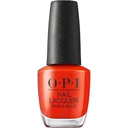 OPI Nail Lacquer Totally Red-ical | Opaque Bright Warm Red Orange Crème Chip Resistant Nail Polish | What's Your Mani-tude | Fall 2025-picture-40