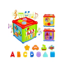 OPINA 5 in 1 Early Learning Shape Sorter Activity Fancy Cube with Music & Light-picture-50