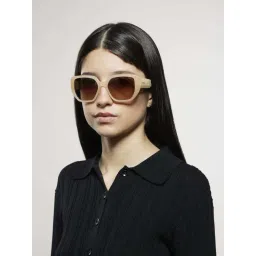 Opium Brown UV Protection Butterfly Sunglasses for women-picture-36