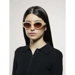 Opium Brown UV Protection Cat Eye Sunglasses for women-picture-35