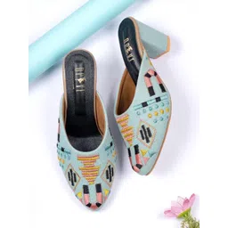 OPIVE FASHION HUB Embellished Block Mules-picture-25