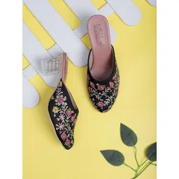 OPIVE FASHION HUB Embellished Party Block Mules-picture-11