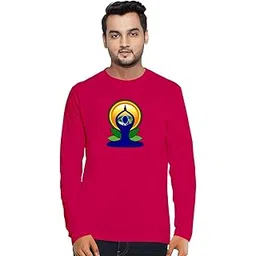 oplu Men's Regular Positive Thinking Installing Cotton Printed Round Neck Full Sleeves Tshirt. Thought,Text, Trending Tees and Tshirts, Pootlu.-picture-53