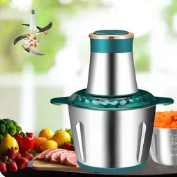 opriq 300W Electric Food Processor with 3-Liter Stainless Steel Bowl,Grinding,Chopping Electric Vegetable & Fruit Chopper-picture-24