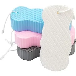 OPSUZY Pack 2 Super Soft Bath Sponge Scrubber for Kids & Babies - Gentle Cleaning, Exfoliating, and Dead Skin Removal- Perfect for Men and Women (Surprise Colors)-picture-12