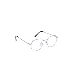 OPTIFY Unisex Clear Lens & Silver-Toned Round Sunglasses with UV Protected Lens MF ROUND SILVER-picture-38