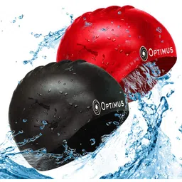 optimus Combo of 2 Unisex Swimming Non-Slip Highly Durable Silicon Cap Swimming Cap-picture-23