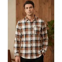 OQUENT Men Standard Checked Casual Shirt-picture-21