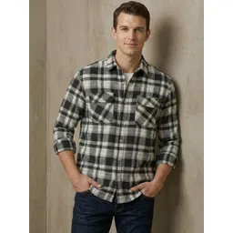 OQUENT Men Standard Checked Casual Shirt-picture-35