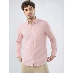 OQUENT Men Standard Pinstripes Striped Casual Shirt-picture-25