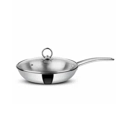 Orange Cookware Triply Stainless Steel Fry Pan with Glass Lid (1.1 litres)-picture-27