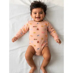 orange sugar FFLIRTYGO Infants Printed Pure Cotton Bodysuit-picture-48