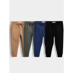 Orange Sugar Kids Unisex Pack of 4 Winter Fleece Joggers-picture-20