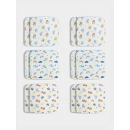 Orange Sugar Pack Of 12 Printed Cotton Muslin Napkins-picture-20