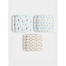 Orange Sugar Pack Of 6 Printed Cotton Muslin Napkins-picture-54