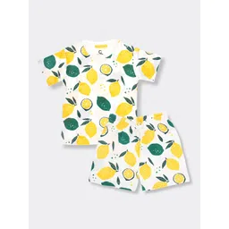 Orange Sugar Unisex Kids Printed T-shirt with Shorts-picture-13