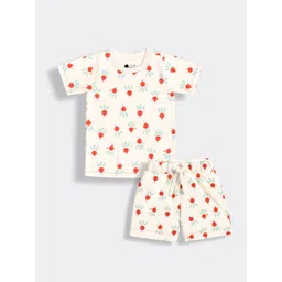 Orange Sugar Unisex Kids Printed T-shirt with Shorts-picture-19