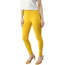 ORANGE65- Women Slim Fit Premium Solid Churidar Leggings || Super Stretchable || Cotton Elastane-picture-11