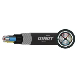 Orbit 35 Sq. mm 3 Core Aluminium Armoured Cable Black (1 m)-picture-23