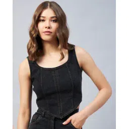 orchid blues Denim Corset Top-picture-11