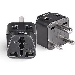 OREI US Adapter Converter for India, (USA, UK, China & More) Australia to India Plug Converter - Type D Plug Adapter - 2 in 1 - CE - RoHS - Black - 2 Pack.-picture-11